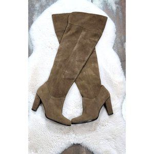 Above knee boots leather size 10 - Brand Restricted